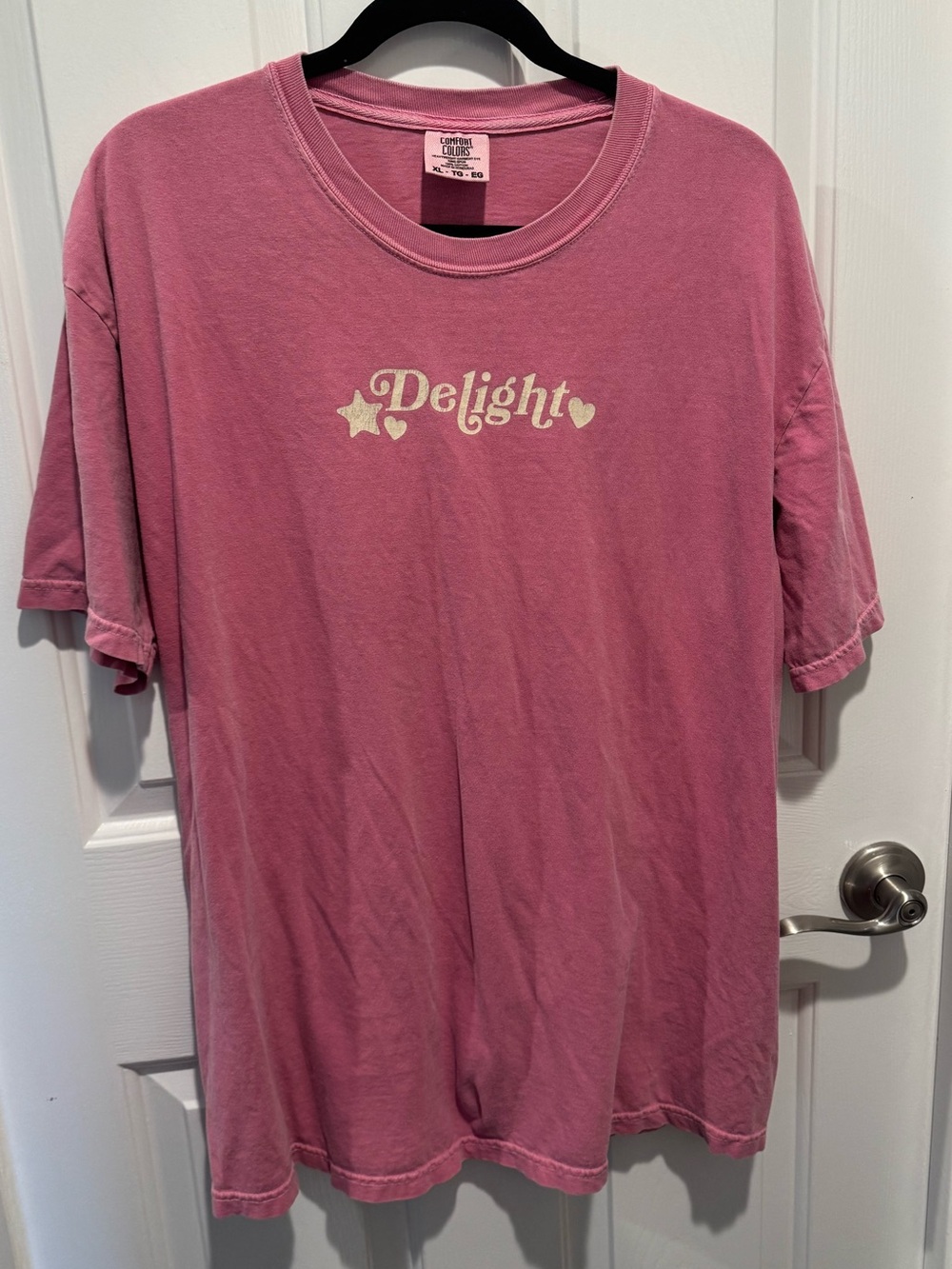 Comfort Colors Delight Graphic Tee in Dusty Pink Size XL